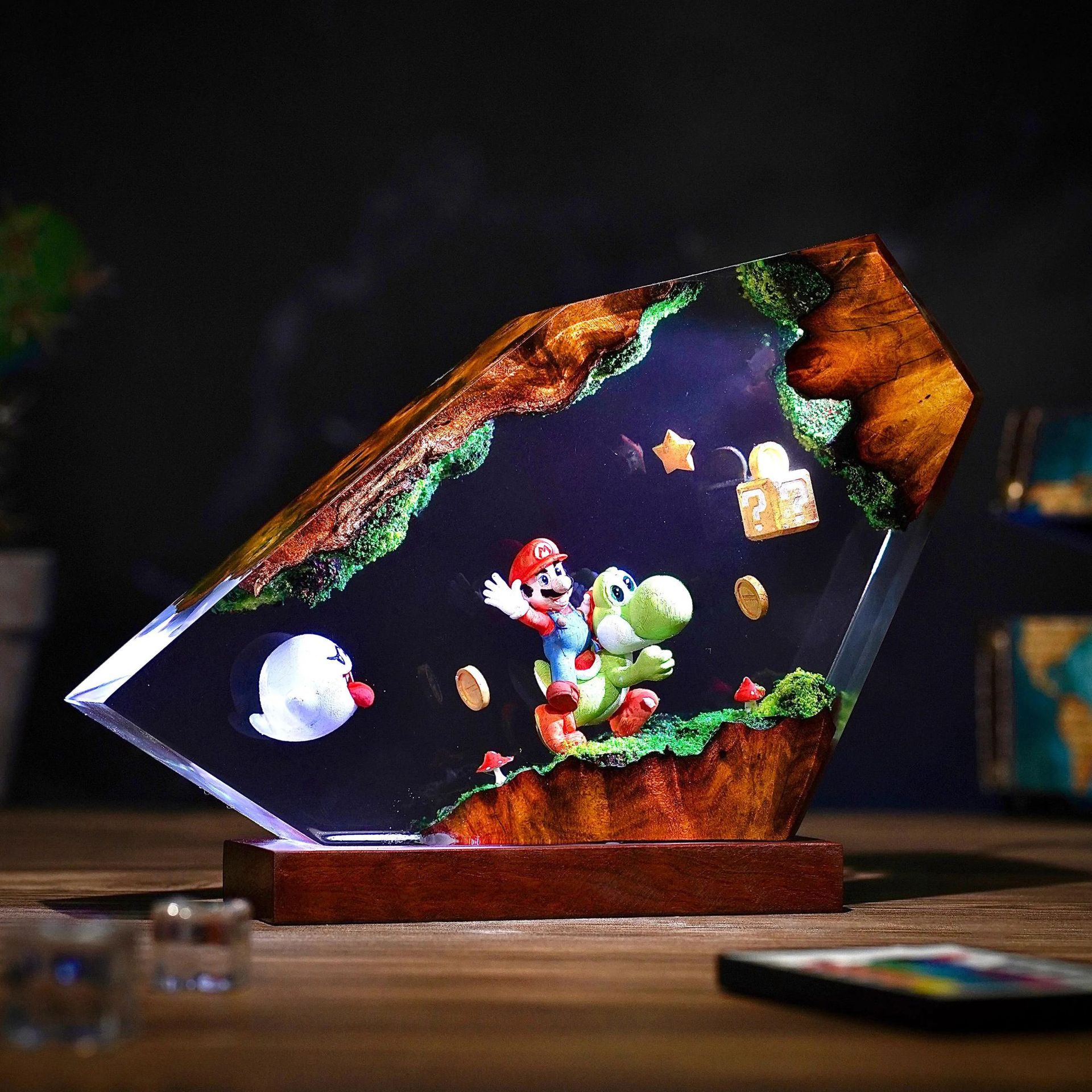 Lighting Table Decor - Table Resin Lamp Cartoon Anime Figure