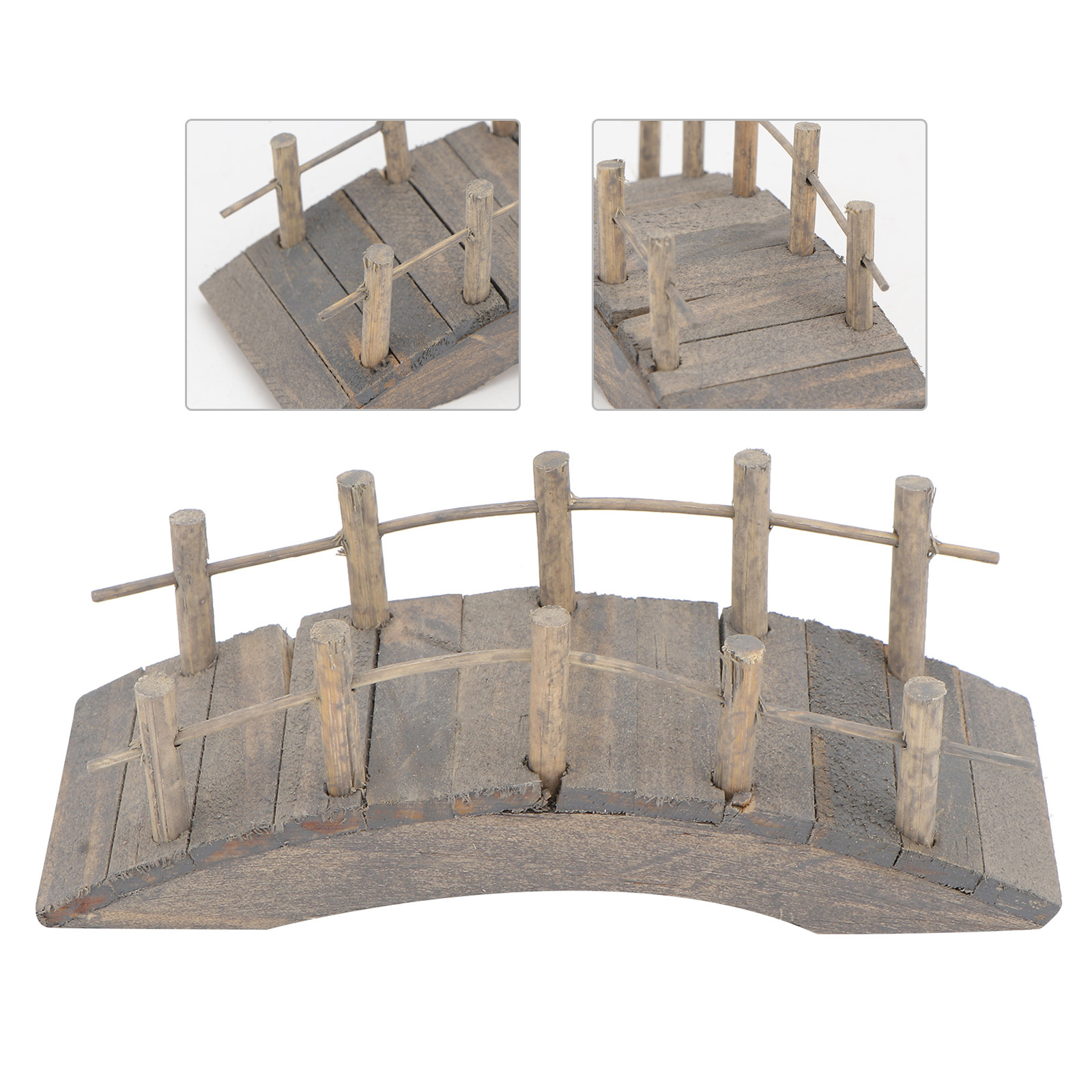 Lighting Decor Woodbridge - 1Pcs Mini Wooden Arch Bridge for
