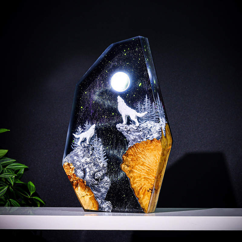 Lighting Table Decor - Nature Animals Figure Organism Resin Table