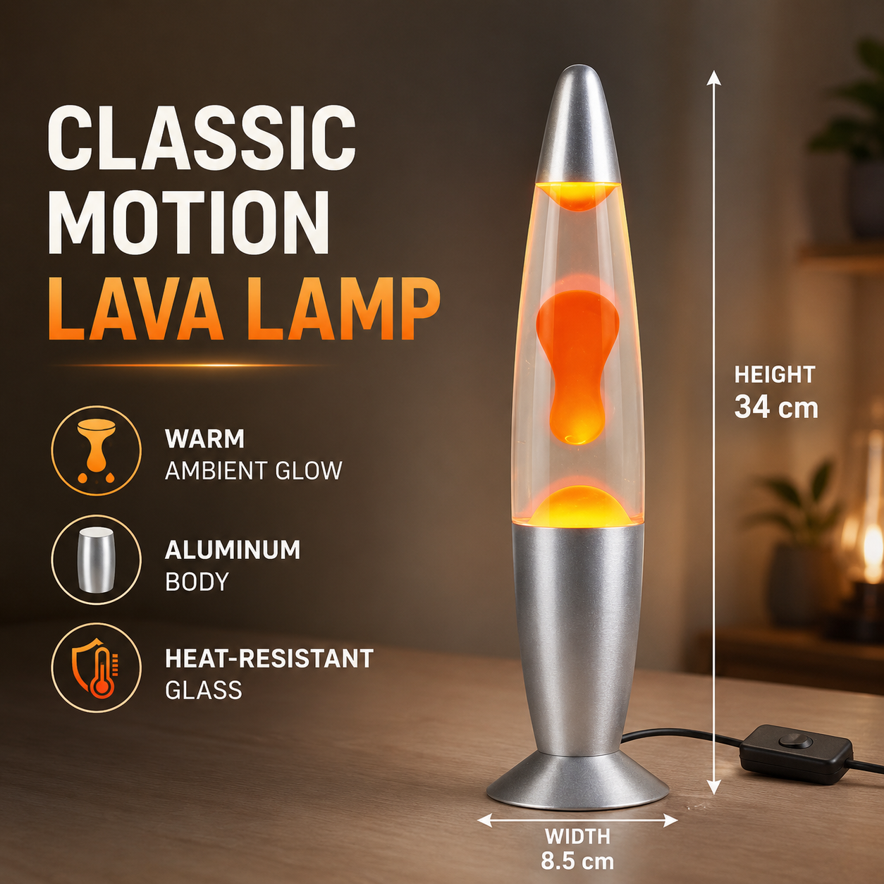 LED lava lamp jellyfish design - Lava Lamp Desktop incelemesi ve fiyatı