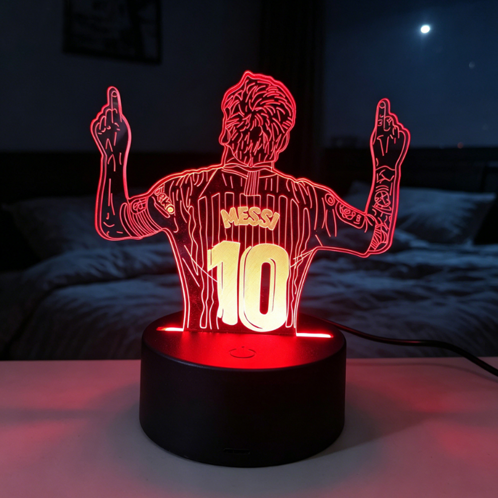 Footballer Lionel Messi 3D Acr - Lighting Room Decor Items incelemesi ve fiyatı