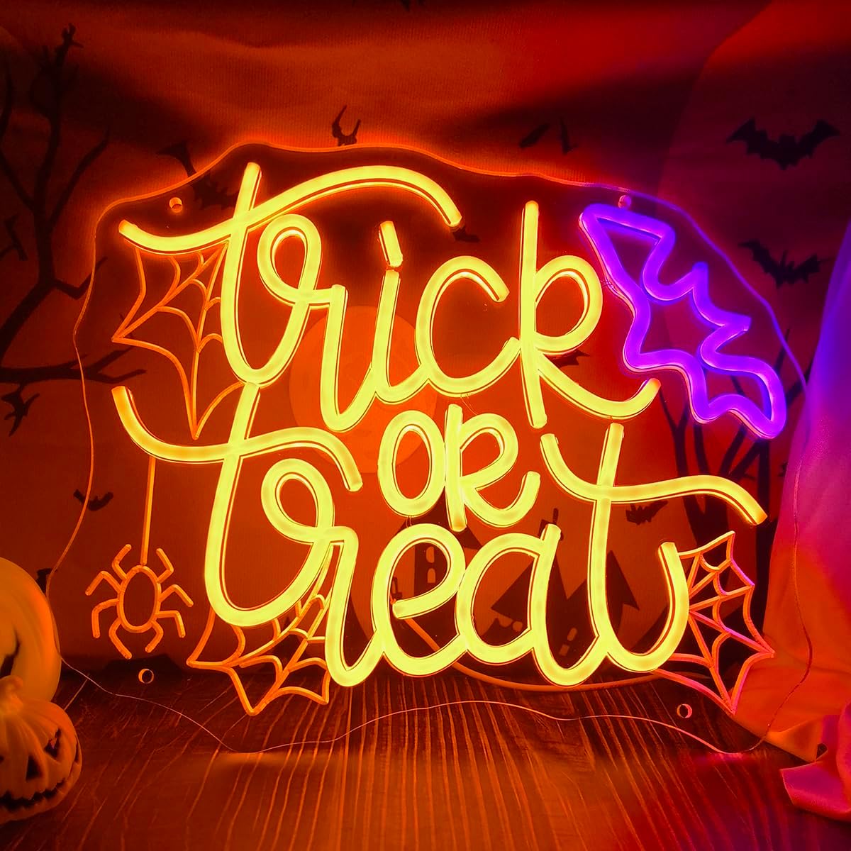 Trick or Treat LED Neon Sign U - Home Decor Lighting Tricks incelemesi ve fiyatı