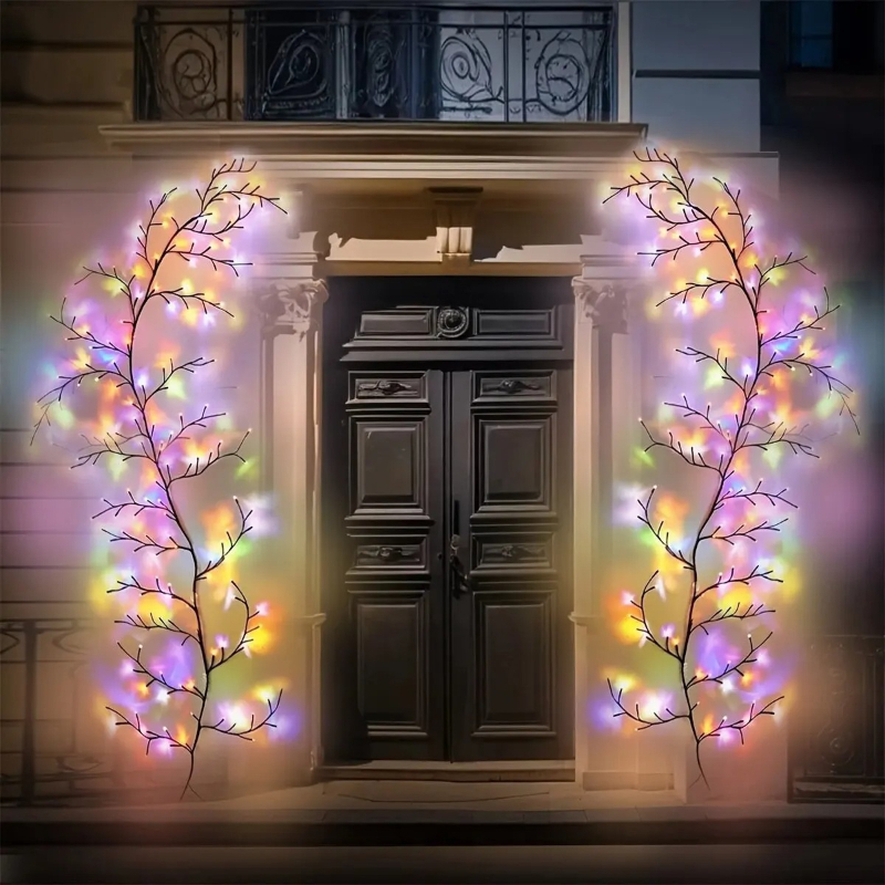 1PC Christmas String Light 96L - Wall Decor Lighting Tree incelemesi ve fiyatı