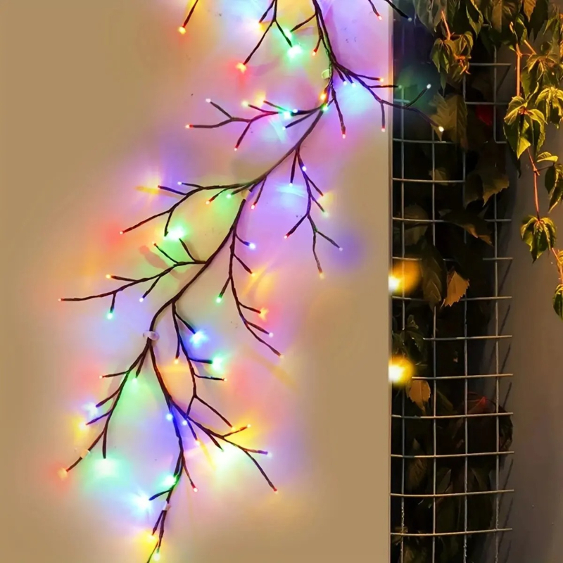 1PC Christmas String Light 96L - Wall Decor Lighting Tree incelemesi ve fiyatı