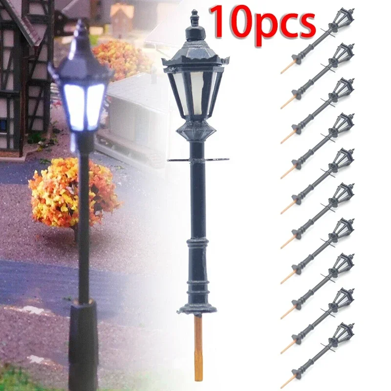 10Pcs Model Street Lights Scal - Wall Decor Lighting Tree incelemesi ve fiyatı