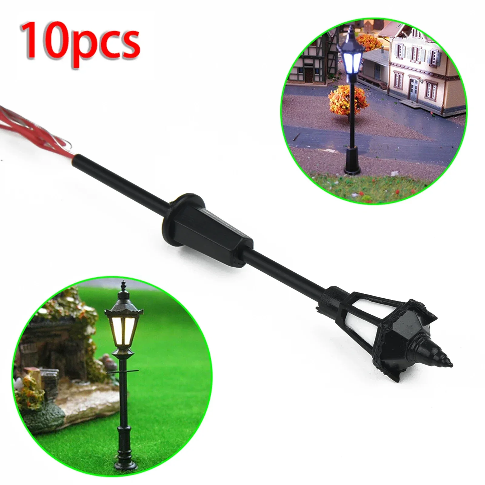 10Pcs Model Street Lights Scal - Wall Decor Lighting Tree incelemesi ve fiyatı