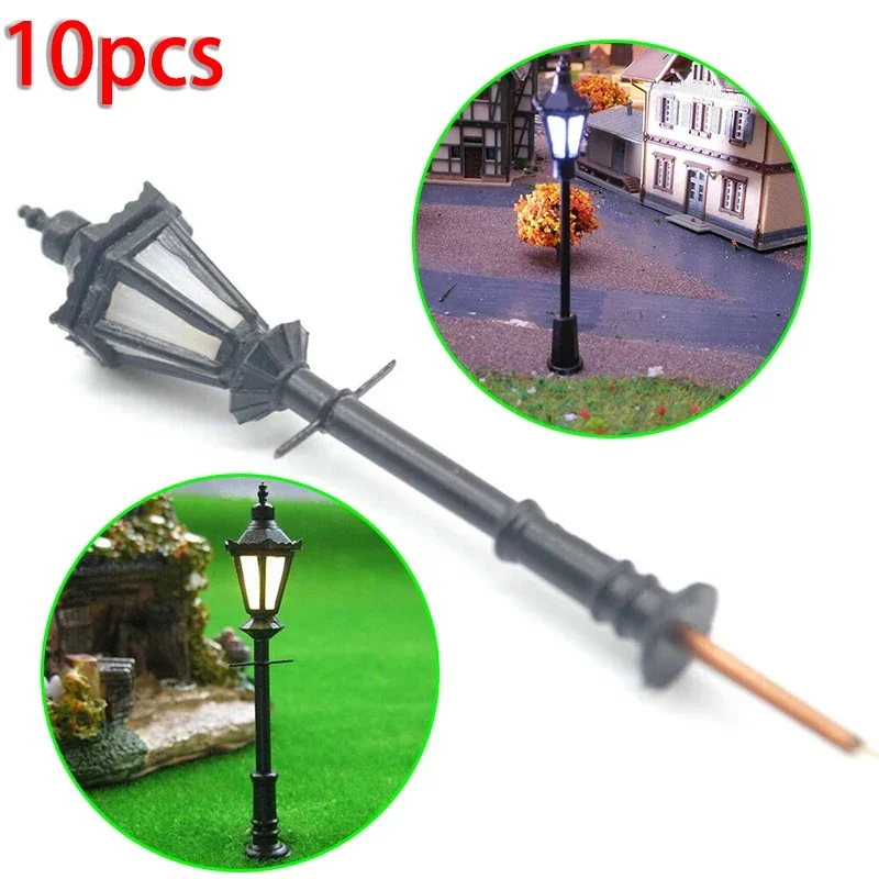 10Pcs Model Street Lights Scal - Wall Decor Lighting Tree incelemesi ve fiyatı