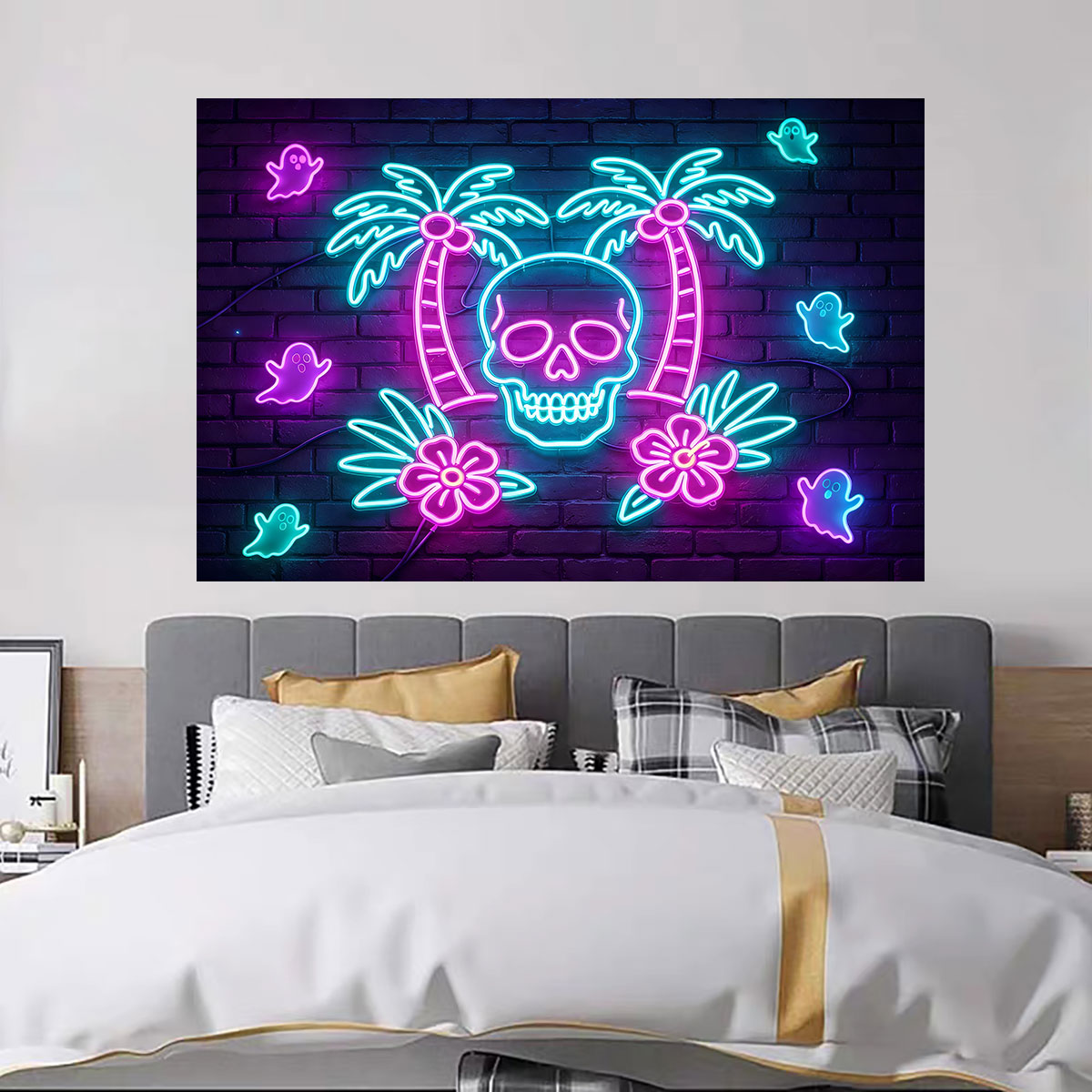 Neon Light Wall Sticker Palm T - Wall Decor Lighting Tree incelemesi ve fiyatı