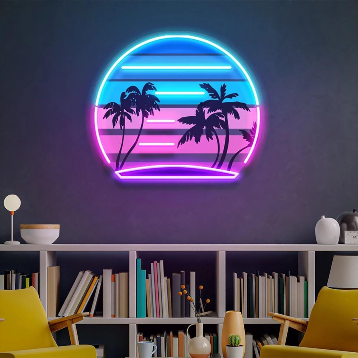 Tropical Retro Vintage Sunset  - Wall Decor Lighting Tree incelemesi ve fiyatı