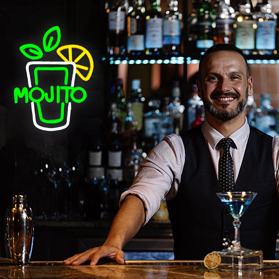 Mojito Led Neon Sign, Cocktail - Restaurant Lighting Decoration incelemesi ve fiyatı