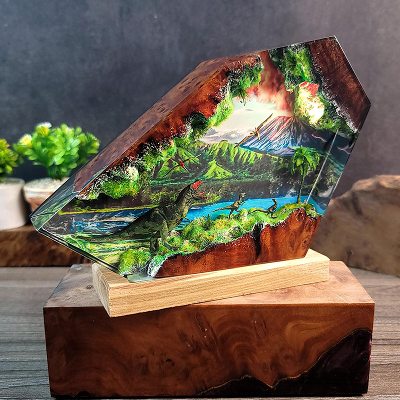 Table Resin Lamp Dinosaur Figu - Lighting Table Decor incelemesi ve fiyatı