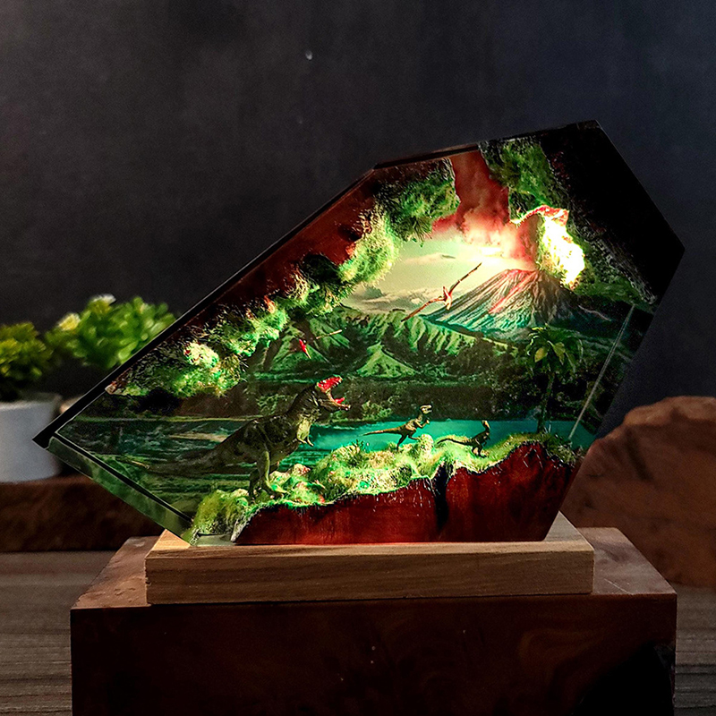 Table Resin Lamp Dinosaur Figu - Lighting Table Decor incelemesi ve fiyatı
