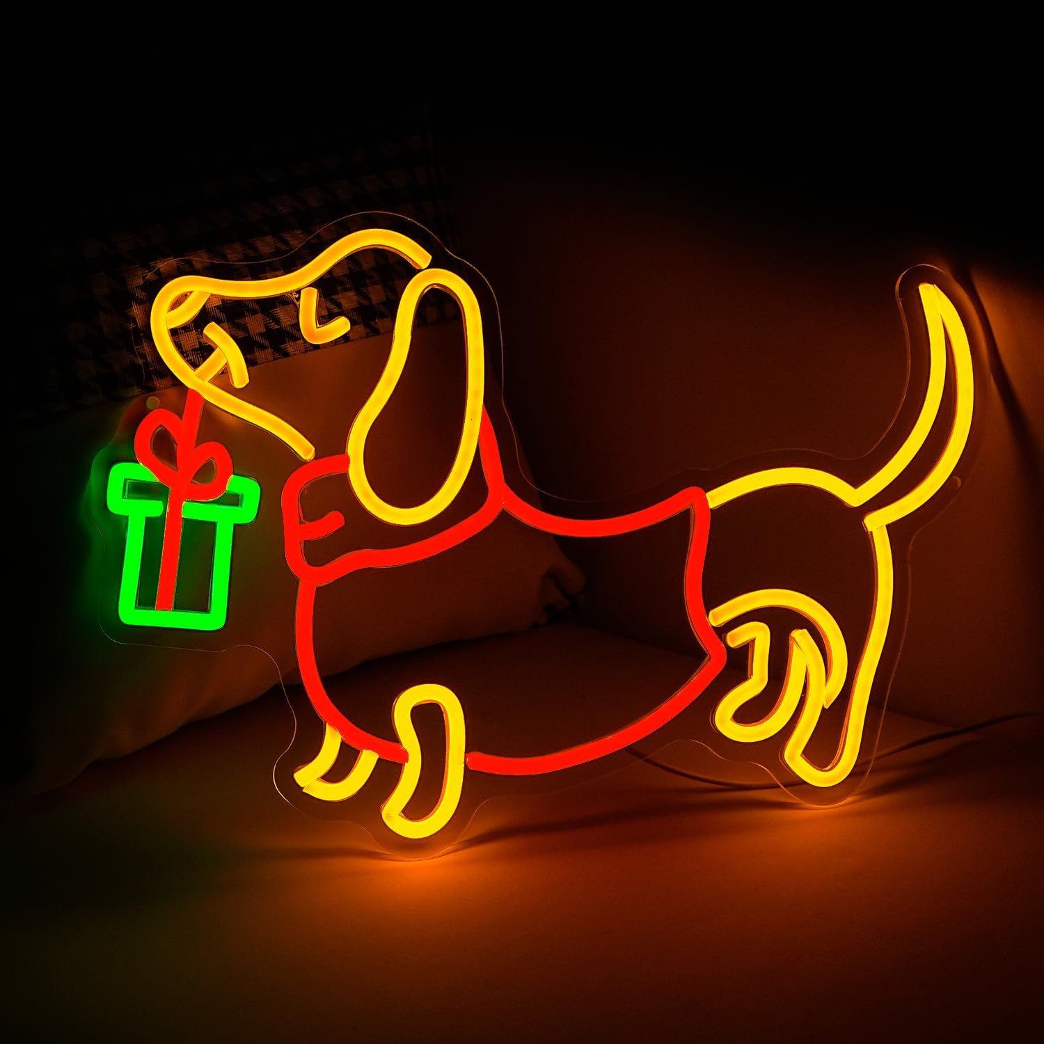 USB Dimmable Dachshund Neon Si - Bedroom Lighting Decor Ideas incelemesi ve fiyatı