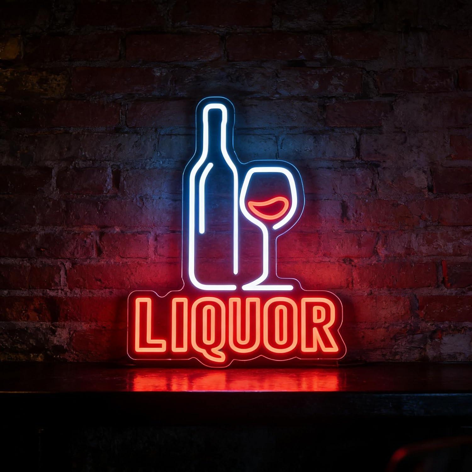 Liquor Neon Sign USB Dimmable  - Restaurant Lighting Decoration incelemesi ve fiyatı