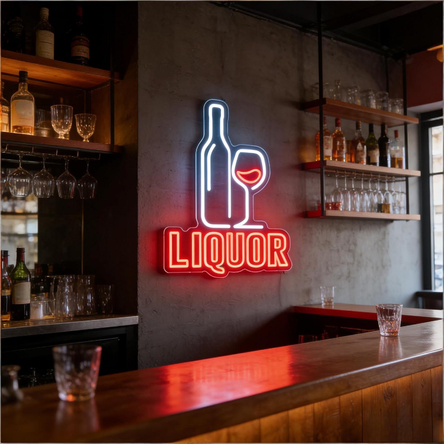 Liquor Neon Sign USB Dimmable  - Restaurant Lighting Decoration incelemesi ve fiyatı