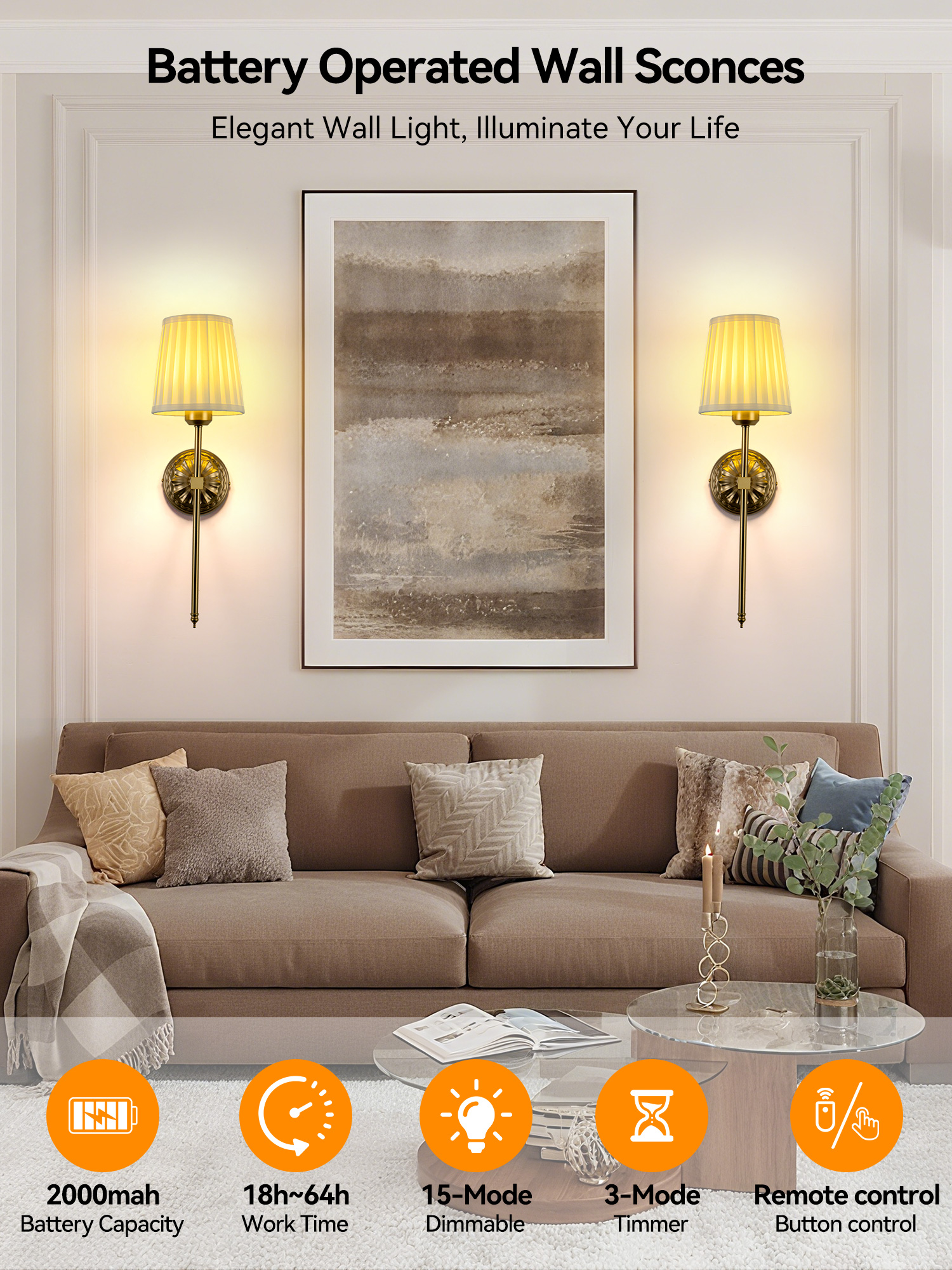 Battery-Powered Wall Light: Re - Foyer Lighting Wall Decor incelemesi ve fiyatı