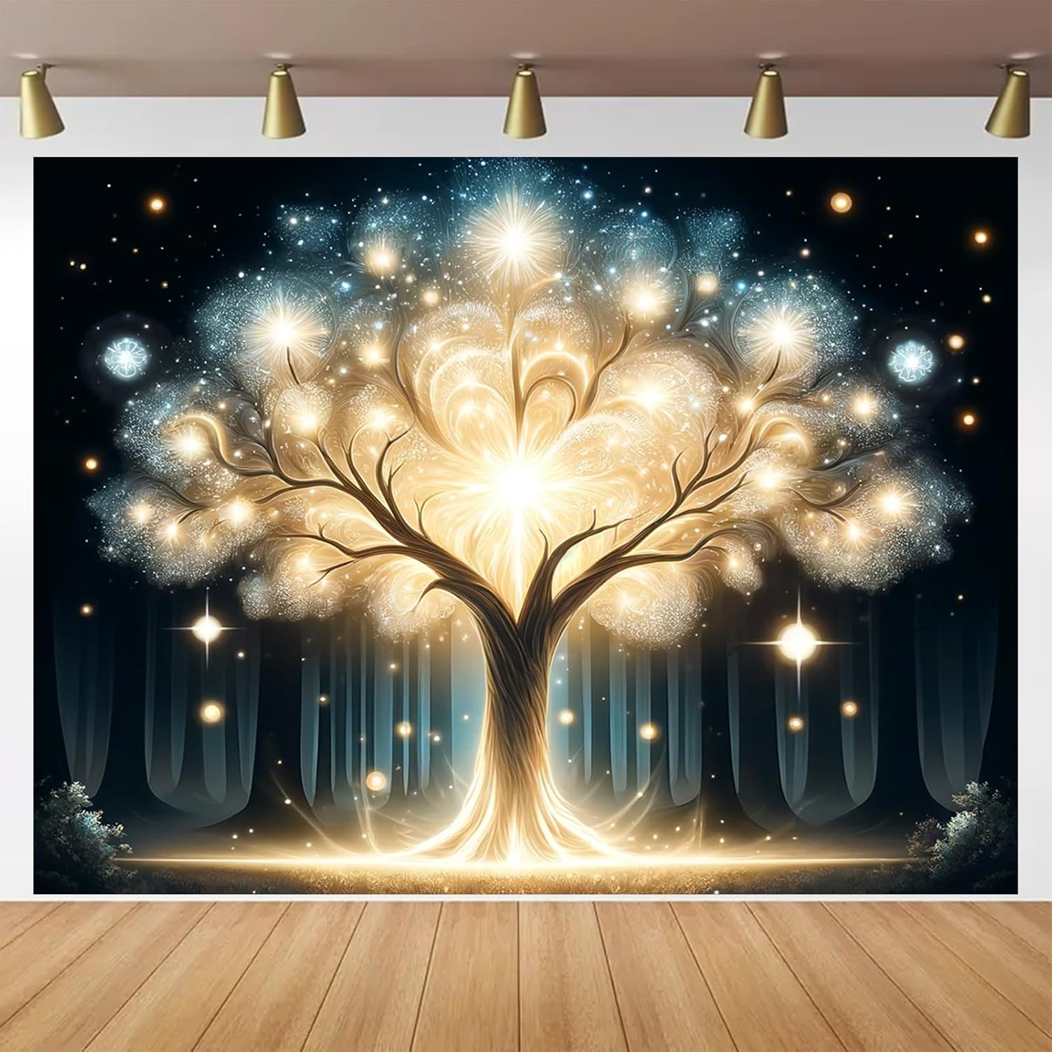 Glowing Spirit Tree UV Black L - Wall Decor Lighting Tree incelemesi ve fiyatı