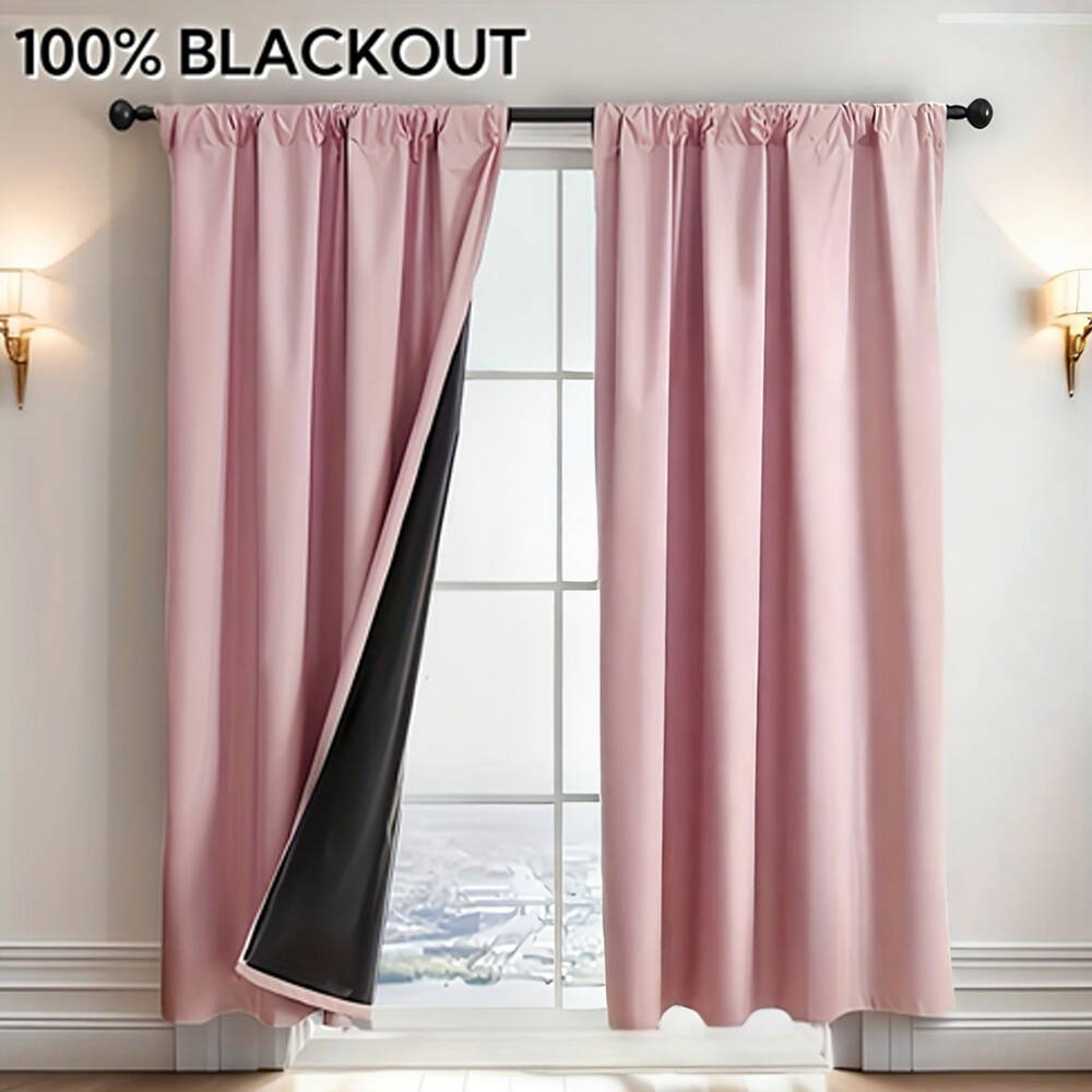 1pc 100% Blackout Curtain with - Lighting Decoration Ideas incelemesi ve fiyatı