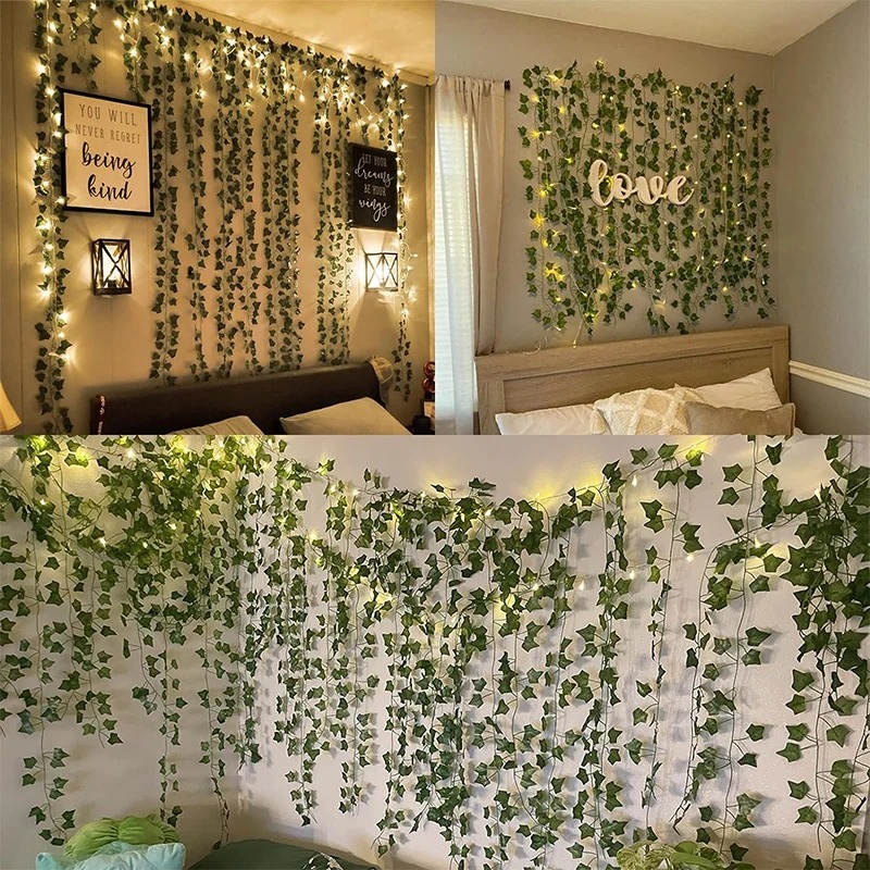 Green Ivy 210cm LED Light Stri - Wall Decor Lighting Tree incelemesi ve fiyatı