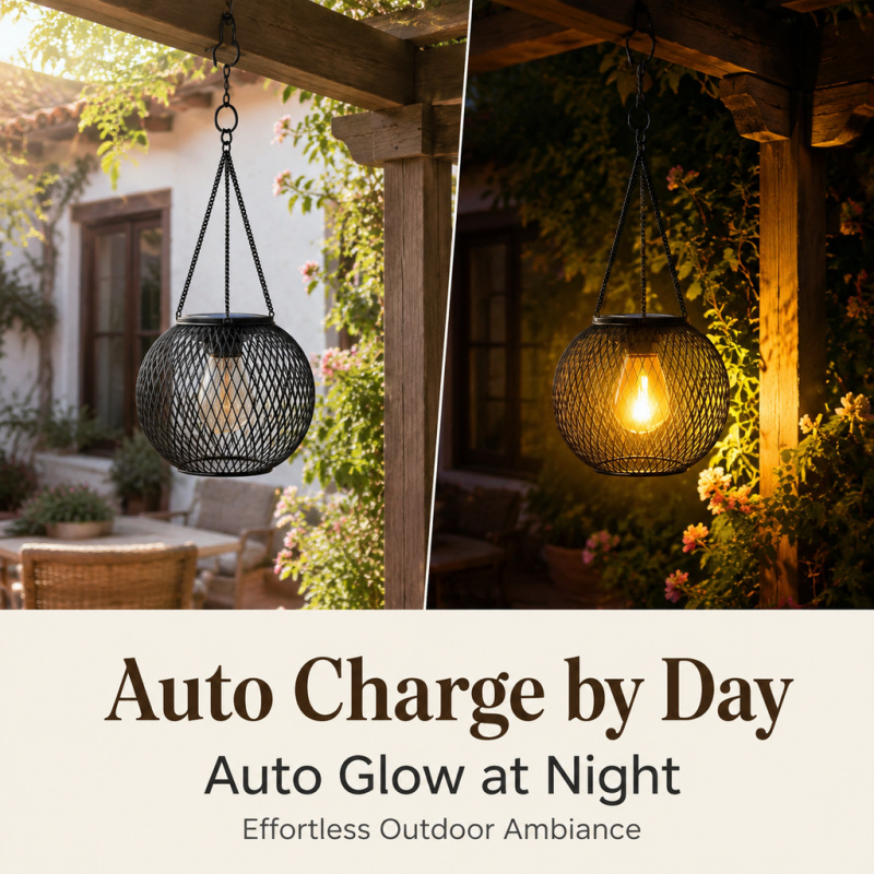 Solar Powered LED Hanging Floo - Lighting Decoration Ideas incelemesi ve fiyatı