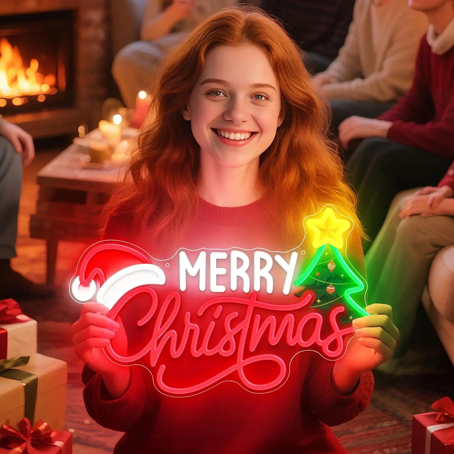 Xmas Tree Neon LED Wall Sign M - Wall Decor Lighting Tree incelemesi ve fiyatı