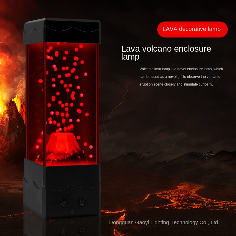 LED Lava Volcano Light Home De - Lava Lamp Desktop incelemesi ve fiyatı