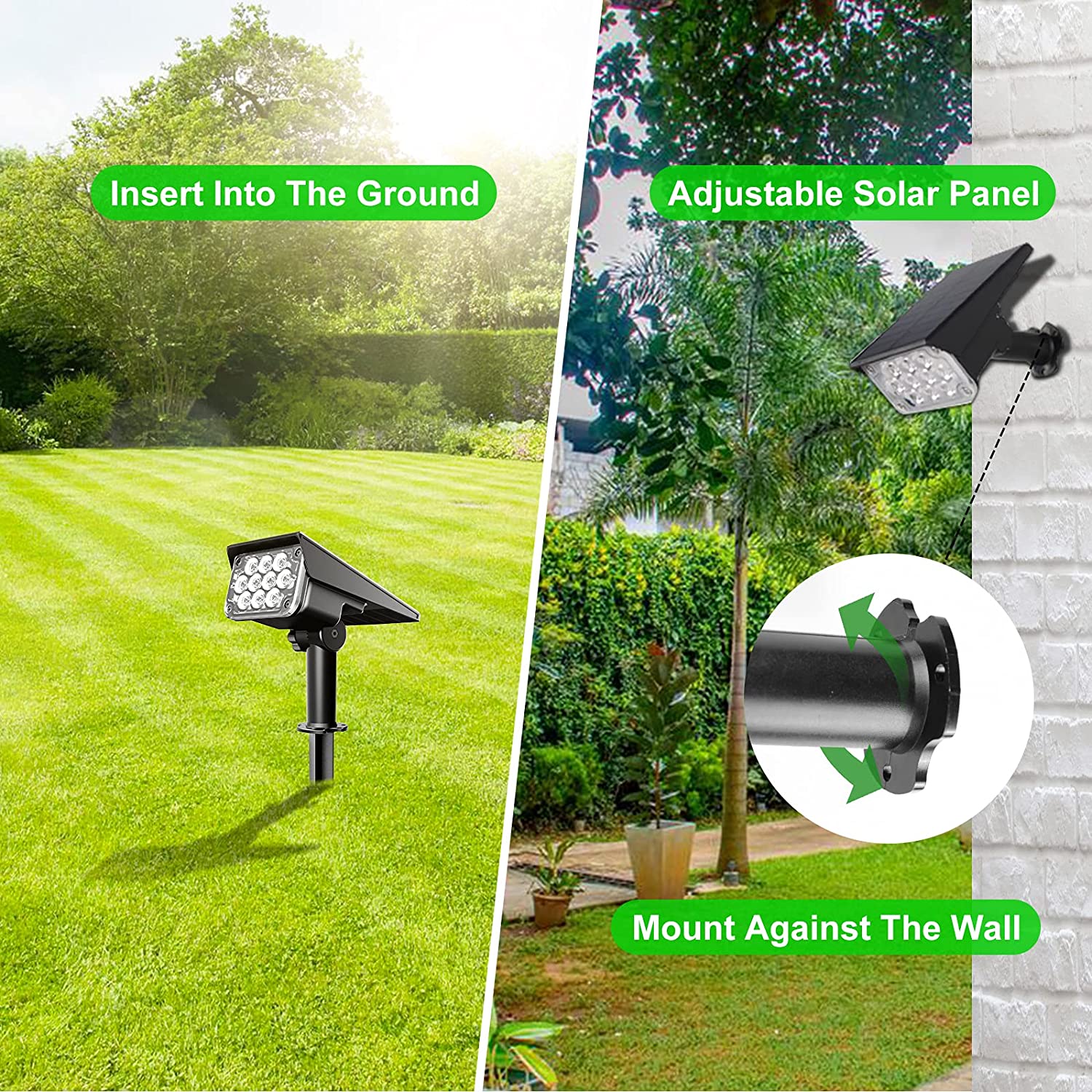 4pcs Solar Spotlight Outdoor G - Wall Decor Lighting Tree incelemesi ve fiyatı