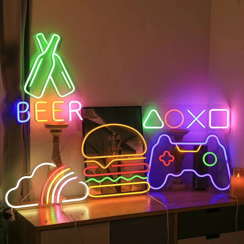 Game Neon Night Light Signs fo - Bedroom Lighting Decor Ideas incelemesi ve fiyatı