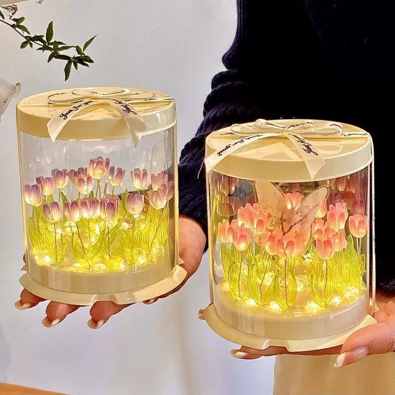 DIY Tulip Lamp Simulation Flow - Lighting Table Decor incelemesi ve fiyatı