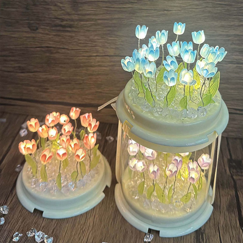 DIY Tulip Lamp Simulation Flow - Lighting Table Decor incelemesi ve fiyatı