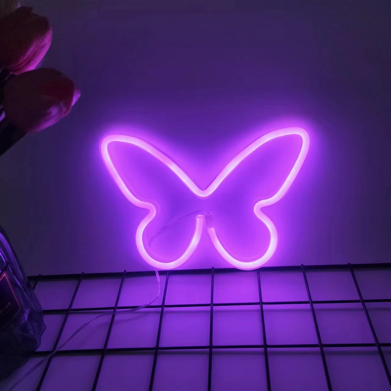 LED butterfly neon lights, USB - Foyer Lighting Wall Decor incelemesi ve fiyatı