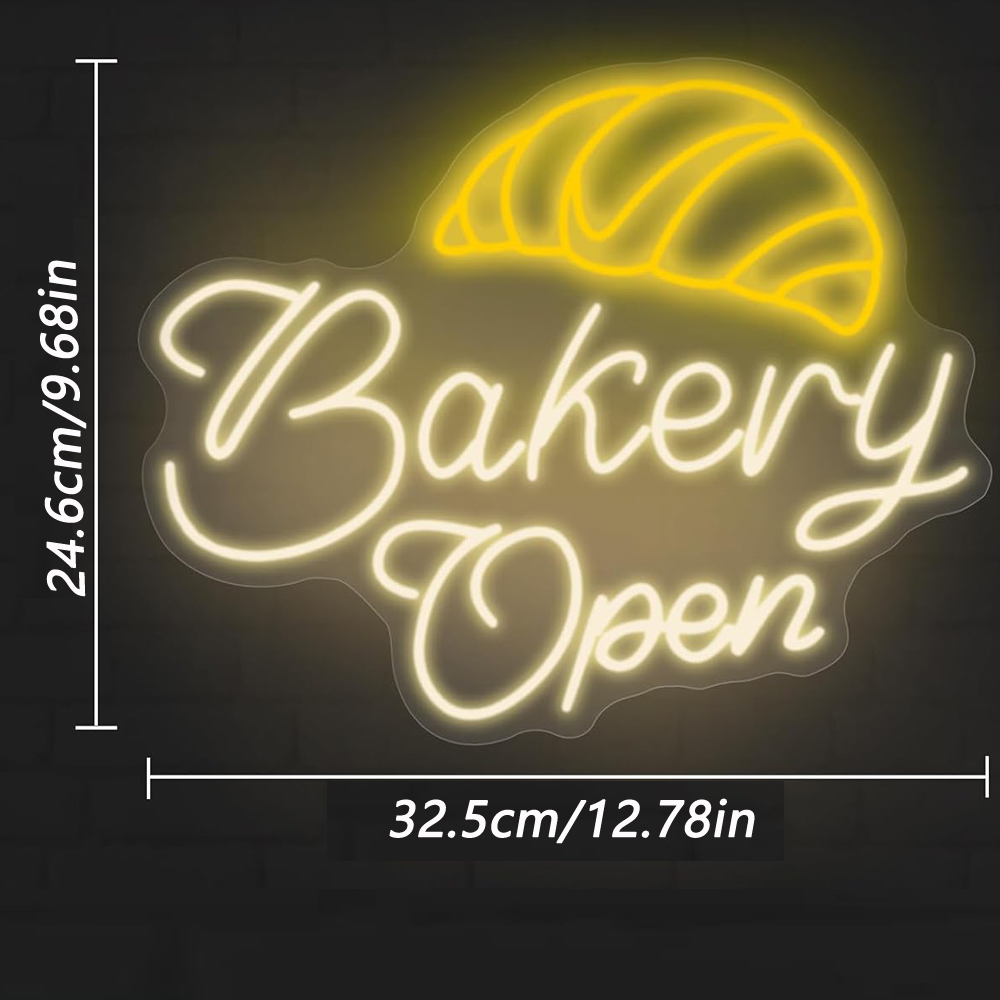 Bakery Open Neon Lights, Perfe - Bedroom Lighting Decor Ideas incelemesi ve fiyatı