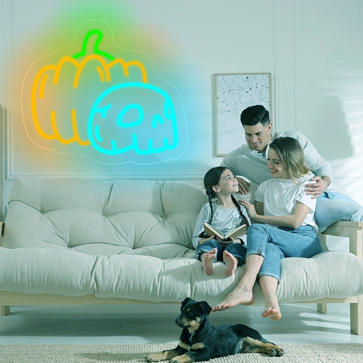 Pumpkin Skull Neon Sign USB Di - Home Decor Lighting Tricks incelemesi ve fiyatı