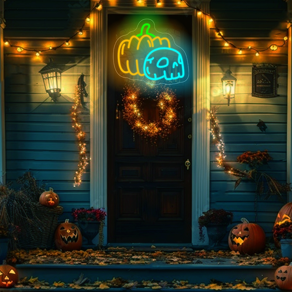 Pumpkin Skull Neon Sign USB Di - Home Decor Lighting Tricks incelemesi ve fiyatı