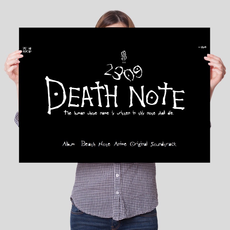 Death Note Unframed Canvas Pri - Lighting Room Decor Items incelemesi ve fiyatı