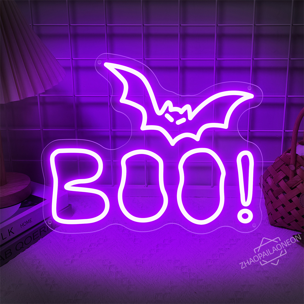 BOO LED Neon Sign Halloween Li - Home Decor Lighting Tricks incelemesi ve fiyatı