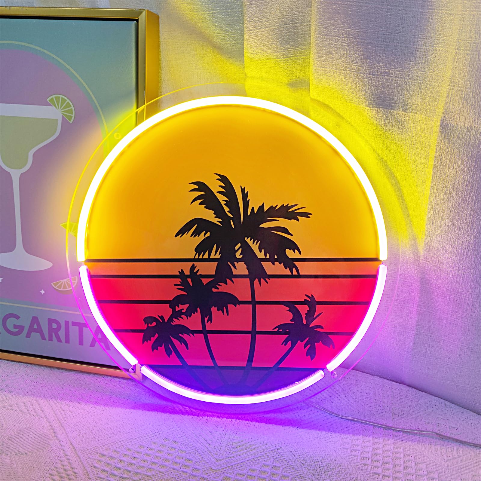 Sunset neon light suitable for - Wall Decor Lighting Tree incelemesi ve fiyatı