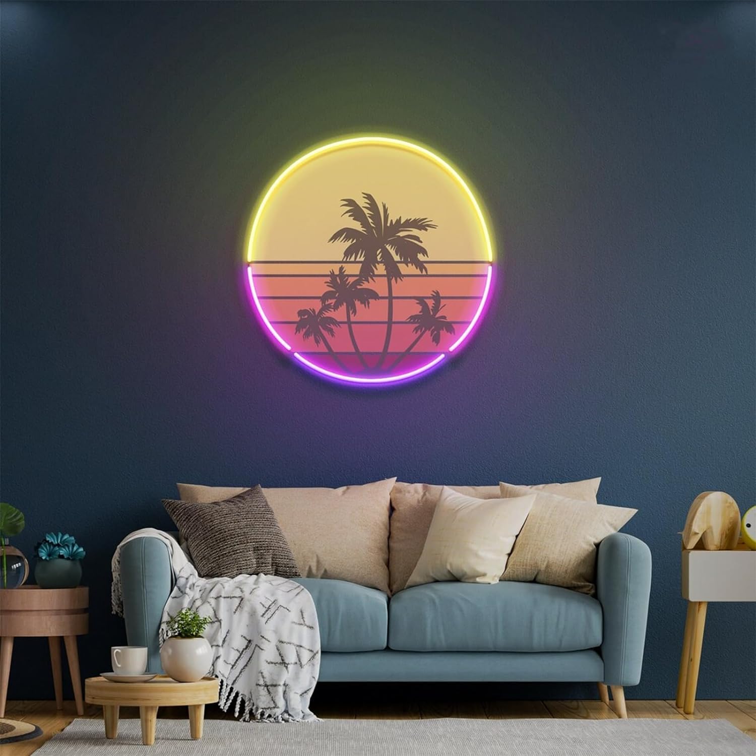 Sunset neon light suitable for - Wall Decor Lighting Tree incelemesi ve fiyatı