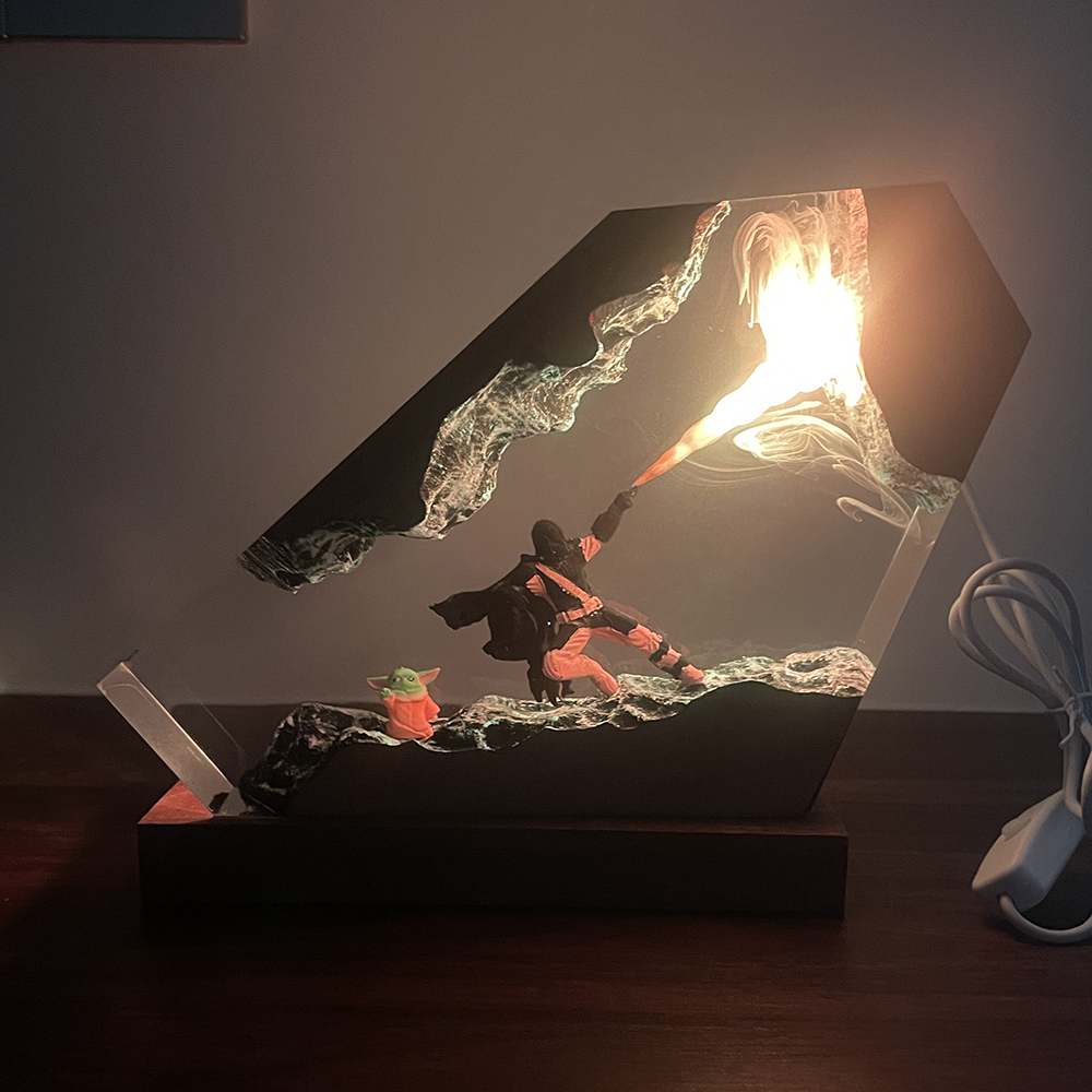 Table Resin Lamp Sci-fi Figure - Lighting Table Decor incelemesi ve fiyatı