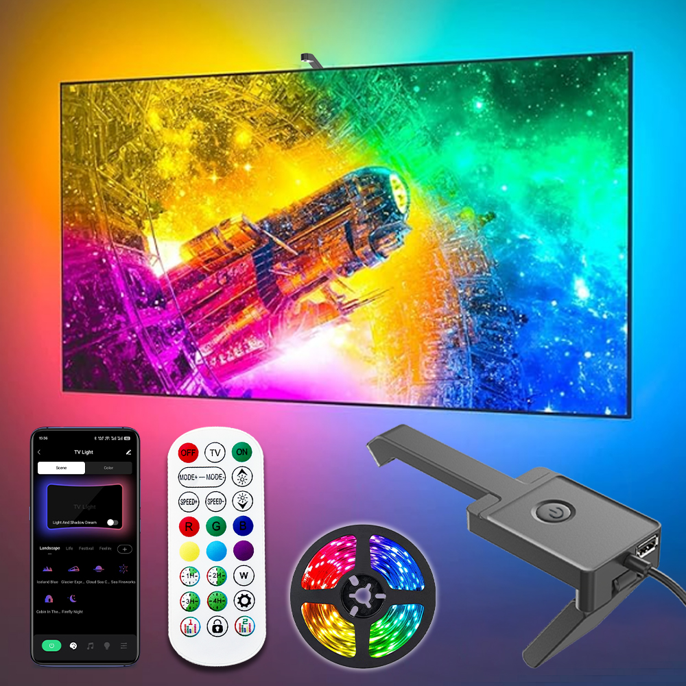 Wiscolor RGBIC LED TV Backligh - Foyer Lighting Wall Decor incelemesi ve fiyatı