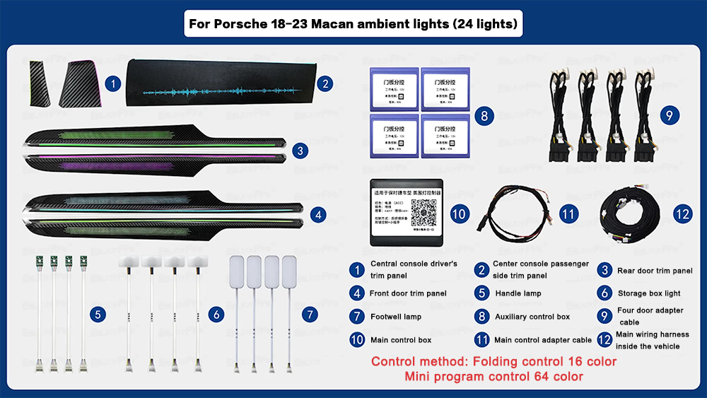 For Porsche Macan 2018-2023 Ca - Decor Lighting India incelemesi ve fiyatı