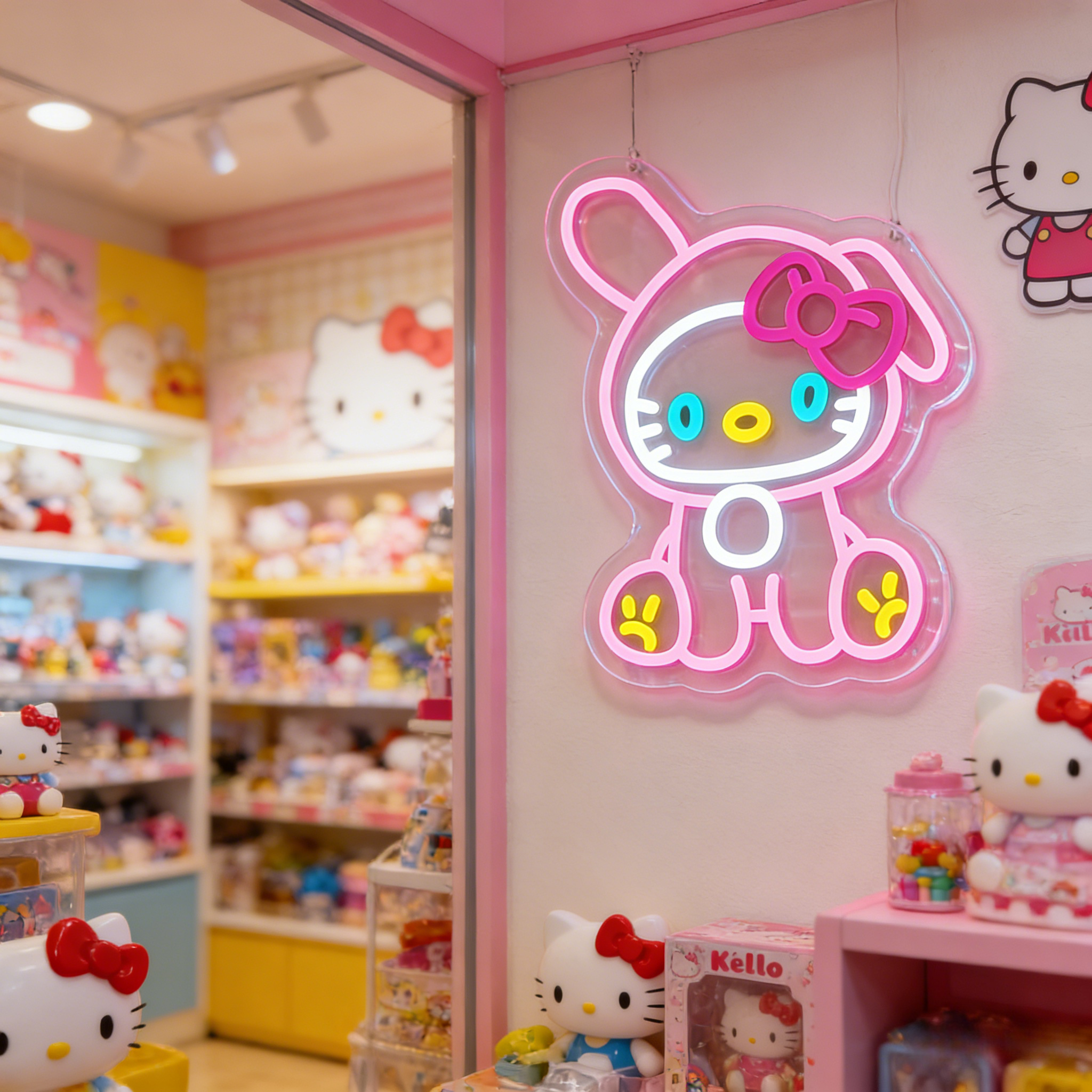 Hello Kitty Bunny Neon Sign fo - Lighting Room Decor Items incelemesi ve fiyatı