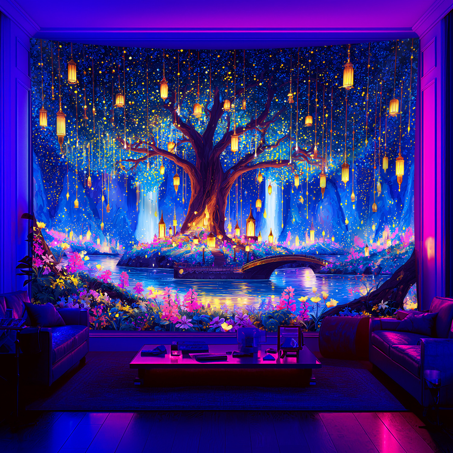 VIKAMA Black Light Tree of Lif - Wall Decor Lighting Tree incelemesi ve fiyatı