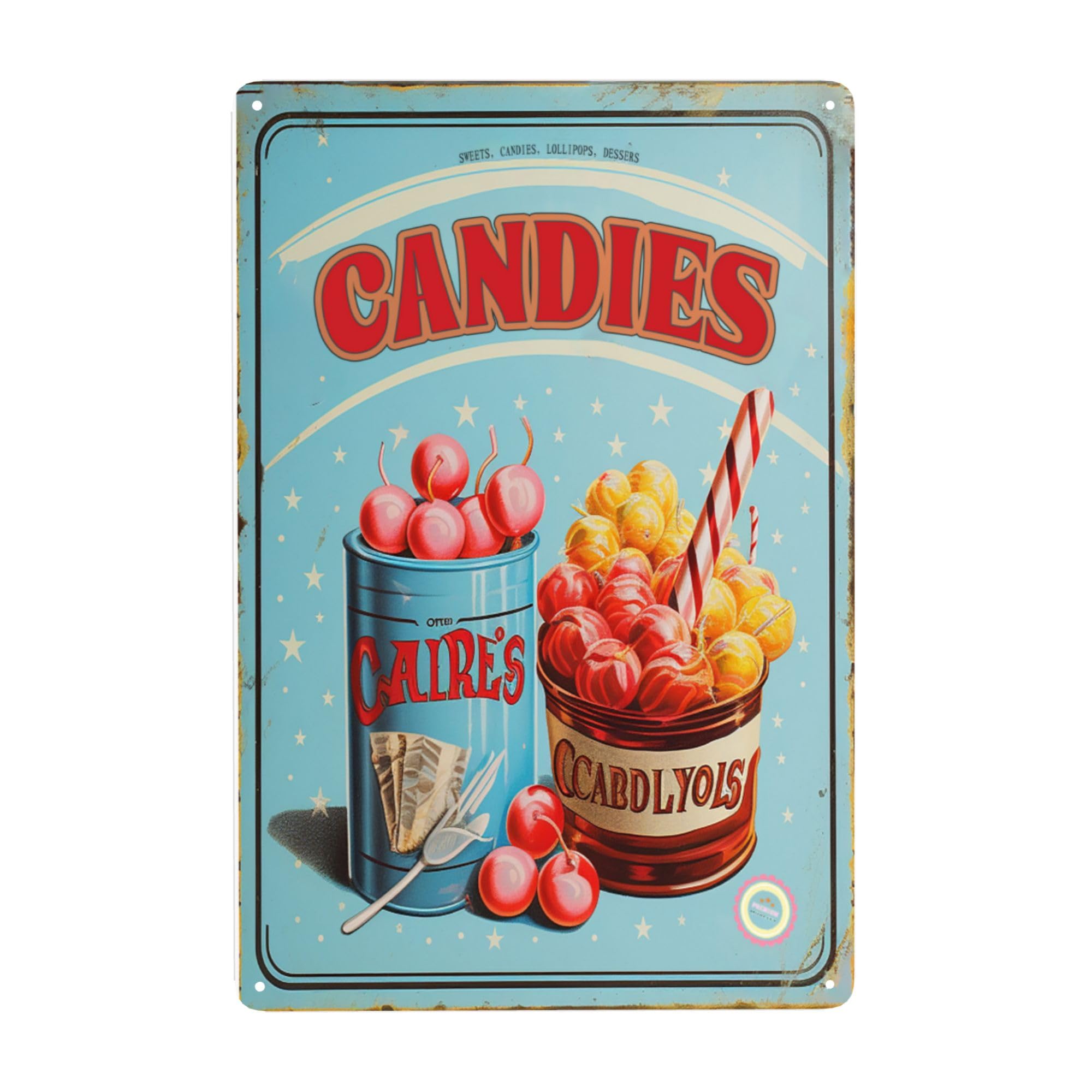 Decor ;; Candies Tin Signs,Lig - Restaurant Lighting Decoration incelemesi ve fiyatı
