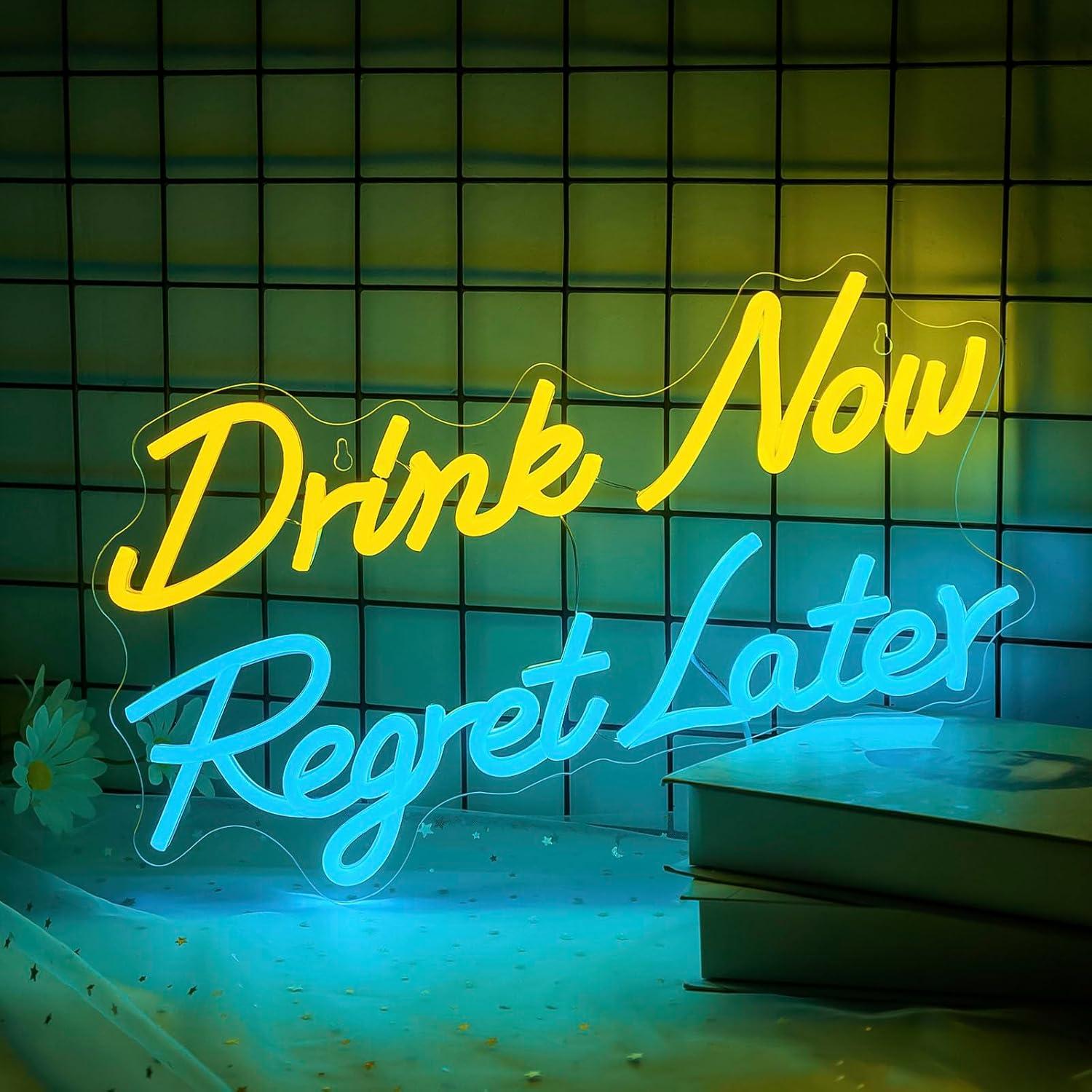 Beer Neon Sign Drink Now Regre - Restaurant Lighting Decoration incelemesi ve fiyatı