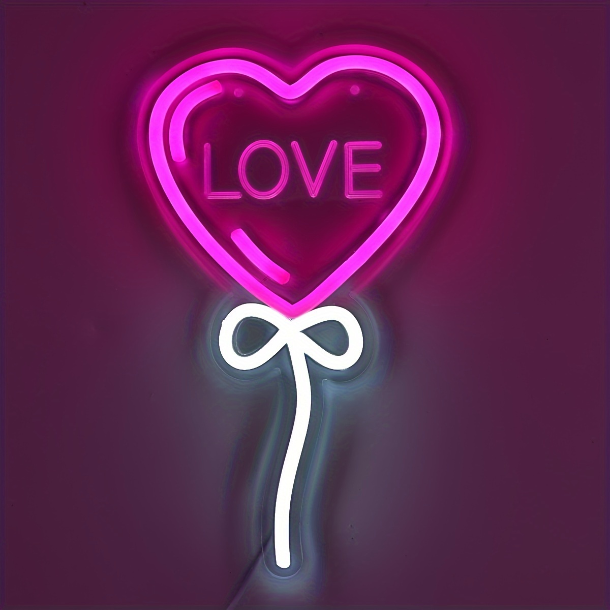 LOVE Heart Balloon Shape Pink  - Bedroom Lighting Decor Ideas incelemesi ve fiyatı