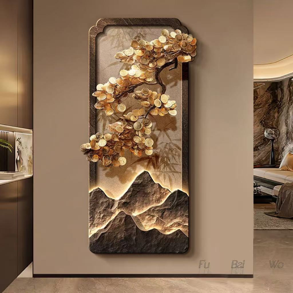 New Chinese style luxury tree  - Wall Decor Lighting Tree incelemesi ve fiyatı