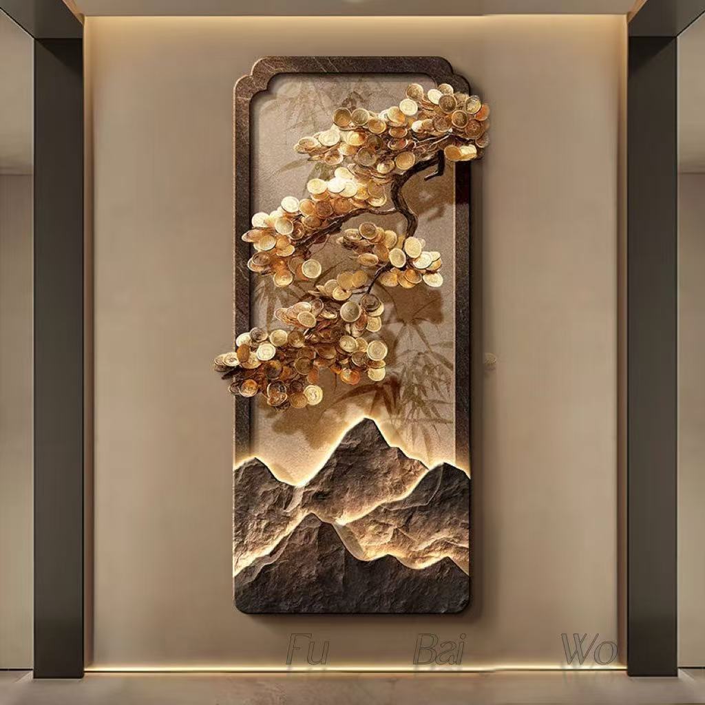 New Chinese style luxury tree  - Wall Decor Lighting Tree incelemesi ve fiyatı