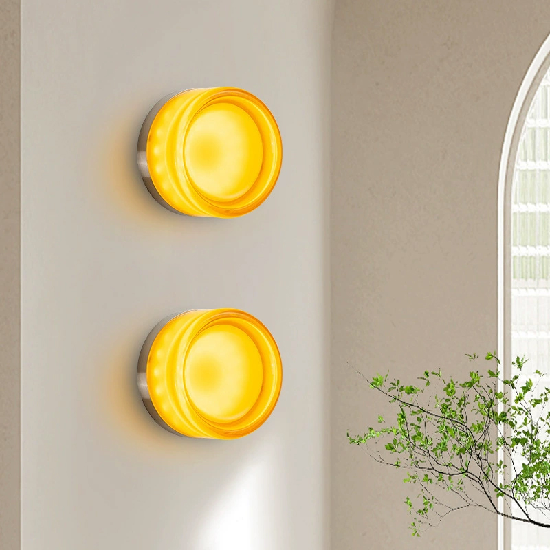 Modern Round Glass Wall Lamps  - Foyer Lighting Wall Decor incelemesi ve fiyatı