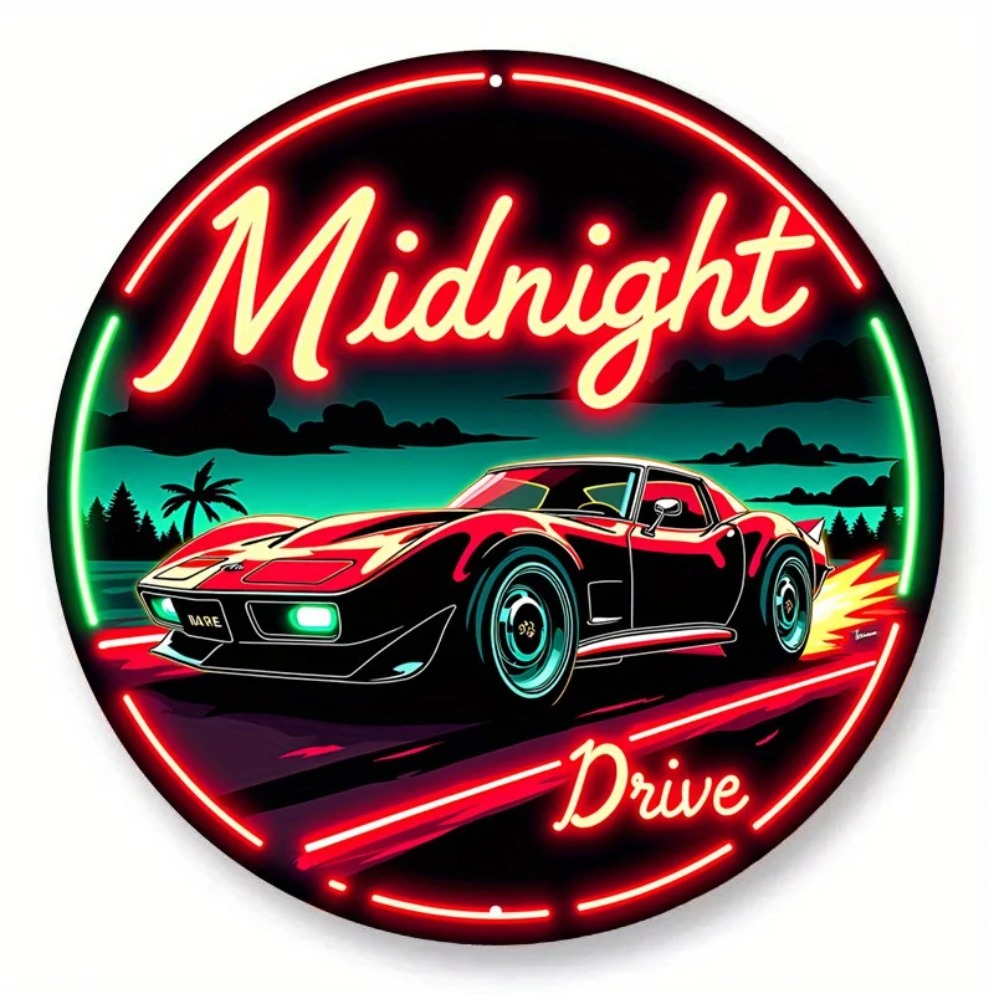 Vintage Neon Car Sign Midnight - Lighting Decoration Ideas incelemesi ve fiyatı